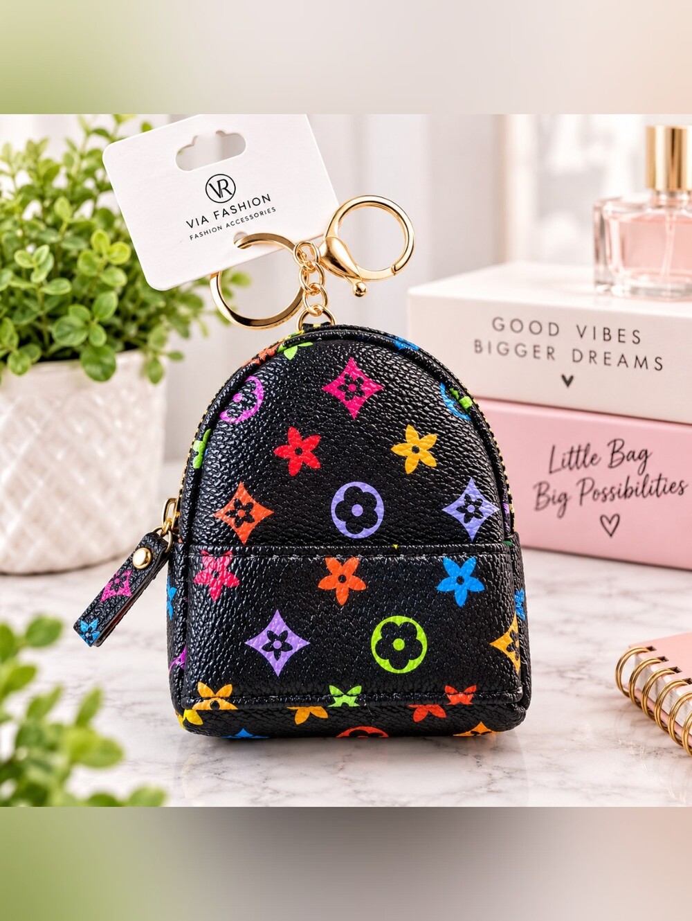 Mini Backpack Keychain Bag